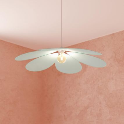 Atmosphera - Lustre pour enfant suspendu sur câble NAYA 1xE27/40W/230V Ø 72 cm vert menthe