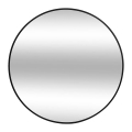 Atmosphera - Miroir mural ALICE Ø 70 cm noir