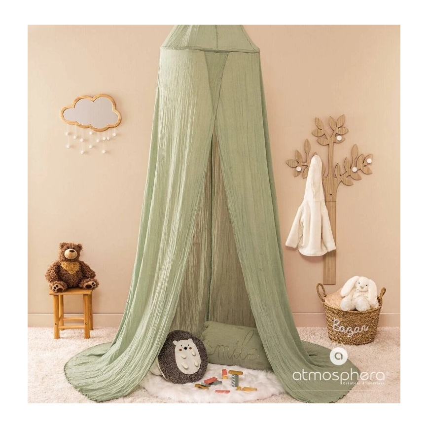 Atmosphera - Miroir mural pour enfants CLOUD 40x36 cm en bois d'hévéa