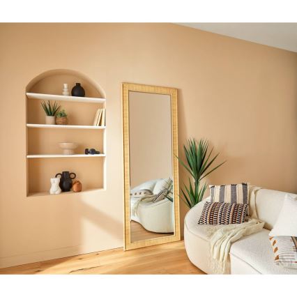 Atmosphera - Miroir mural THEA 194,5x71,5 cm beige