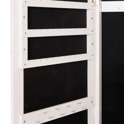 Atmosphera - Miroir sur pied avec boîte à bijoux LEXY 158x38 cm blanc