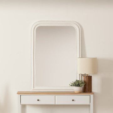 Atmosphera - muur spiegel ADELE 104x74 cm grenen/wit