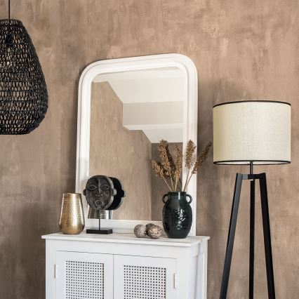 Atmosphera - muur spiegel ADELE 104x74 cm grenen/wit