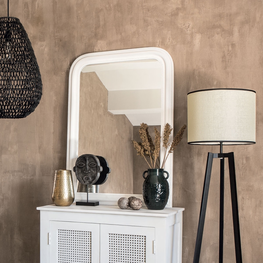 Atmosphera - muur spiegel ADELE 104x74 cm grenen/wit