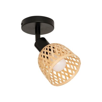 Atmosphera - Nástěnné bodové svítidlo LIO s bambusovým stínidlem 1xE27/25W/230V