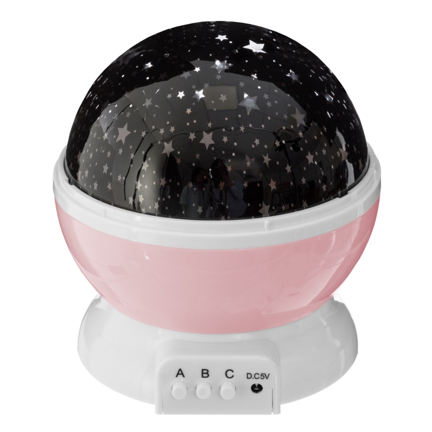 Atmosphera - Projecteur LED pour enfants 3xAA rose
