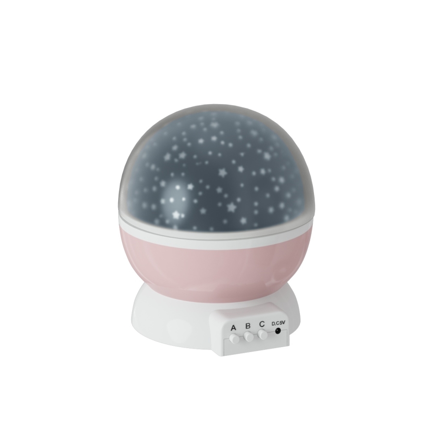 Atmosphera - Projecteur LED pour enfants 3xAA rose