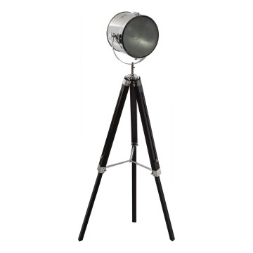Atmosphera - Staande Lamp EBOR 1xE27/25W/230V grenen/glanzend chroom