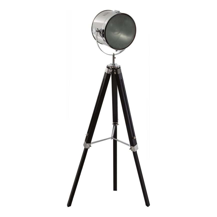 Atmosphera - Staande Lamp EBOR 1xE27/25W/230V grenen/glanzend chroom