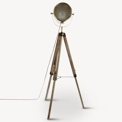 Atmosphera - Staande Lamp EBOR 1xE27/25W/230V grenen/messing