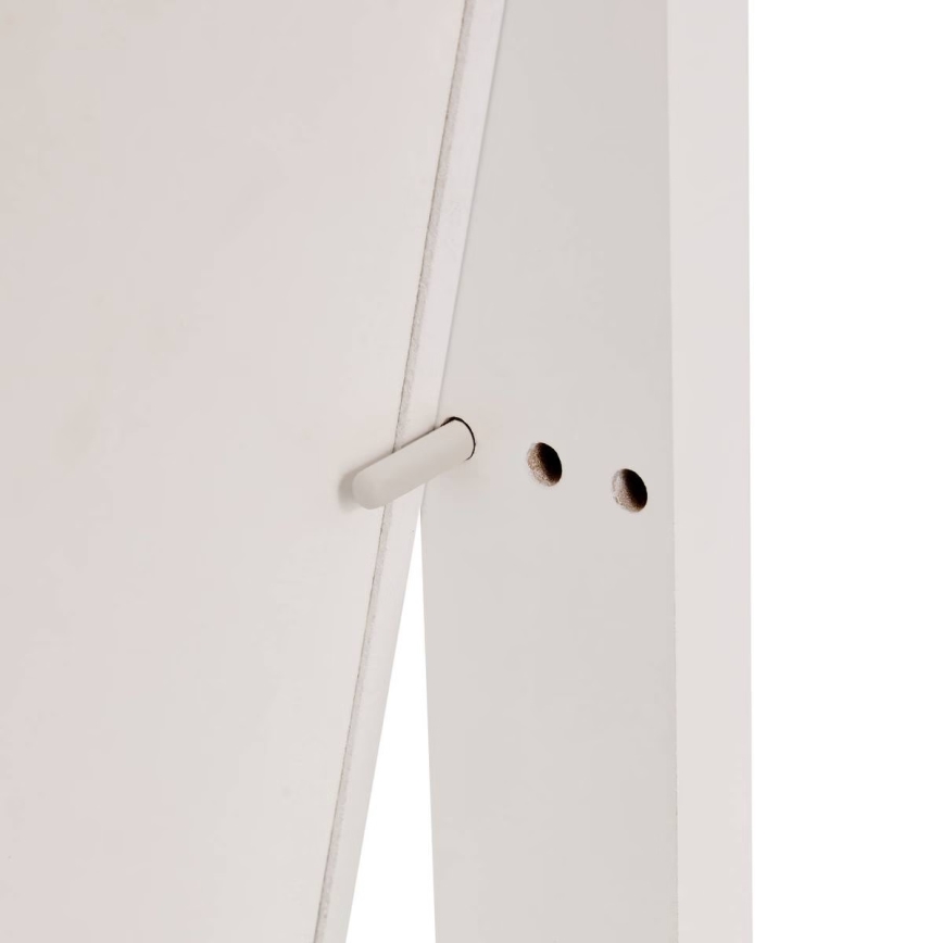 Atmosphera - Staande spiegel met sieradenkastje LEXY 158x38 cm wit