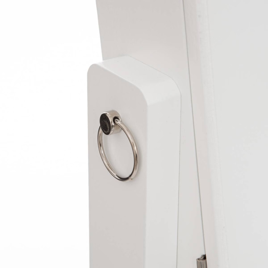 Atmosphera - Staande spiegel met sieradenopbergvak KRISTIN 146,8x37 cm wit