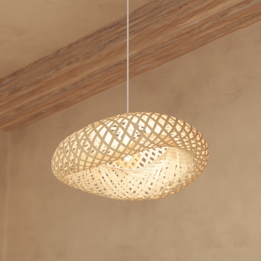 Atmosphera - Suspension filaire BEDDY 1xE27/40W/230V bambou