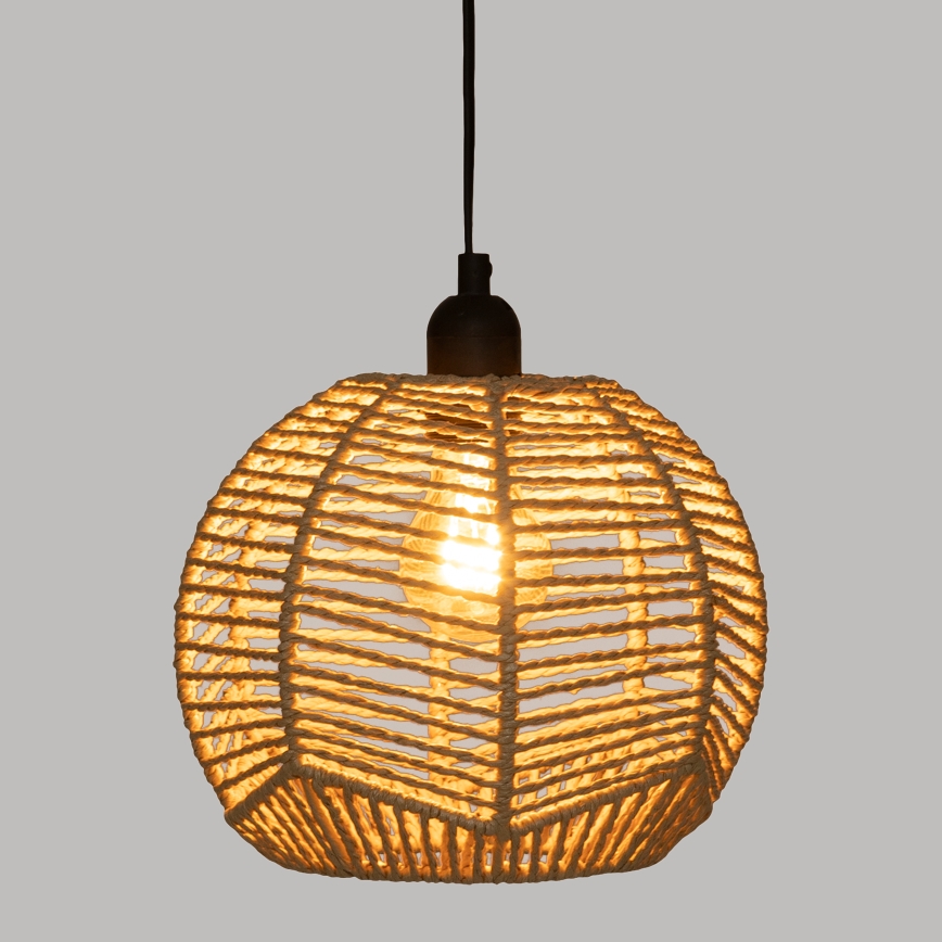 Atmosphera - Suspension filaire CAREN 1xE27/40W/230V jute