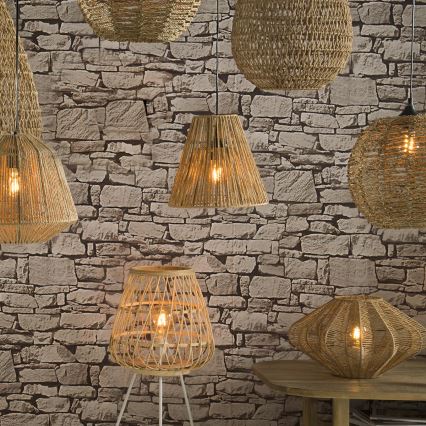 Atmosphera - Suspension filaire GIADA 1xE27/40W/230V jute