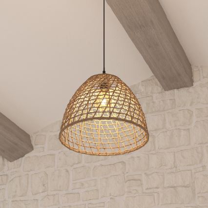 Atmosphera - Suspension filaire JADA 1xE27/40W/230V rotin