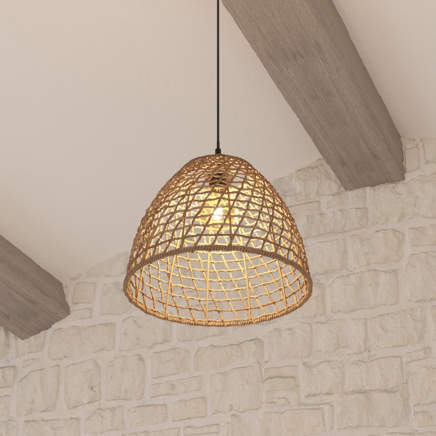Atmosphera - Suspension filaire JADA 1xE27/40W/230V rotin