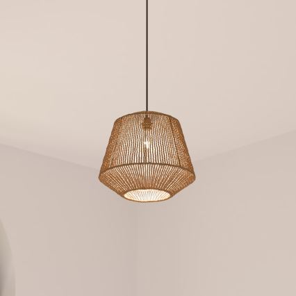 Atmosphera - Suspension filaire JILY 1xE27/40W/230V jute beige