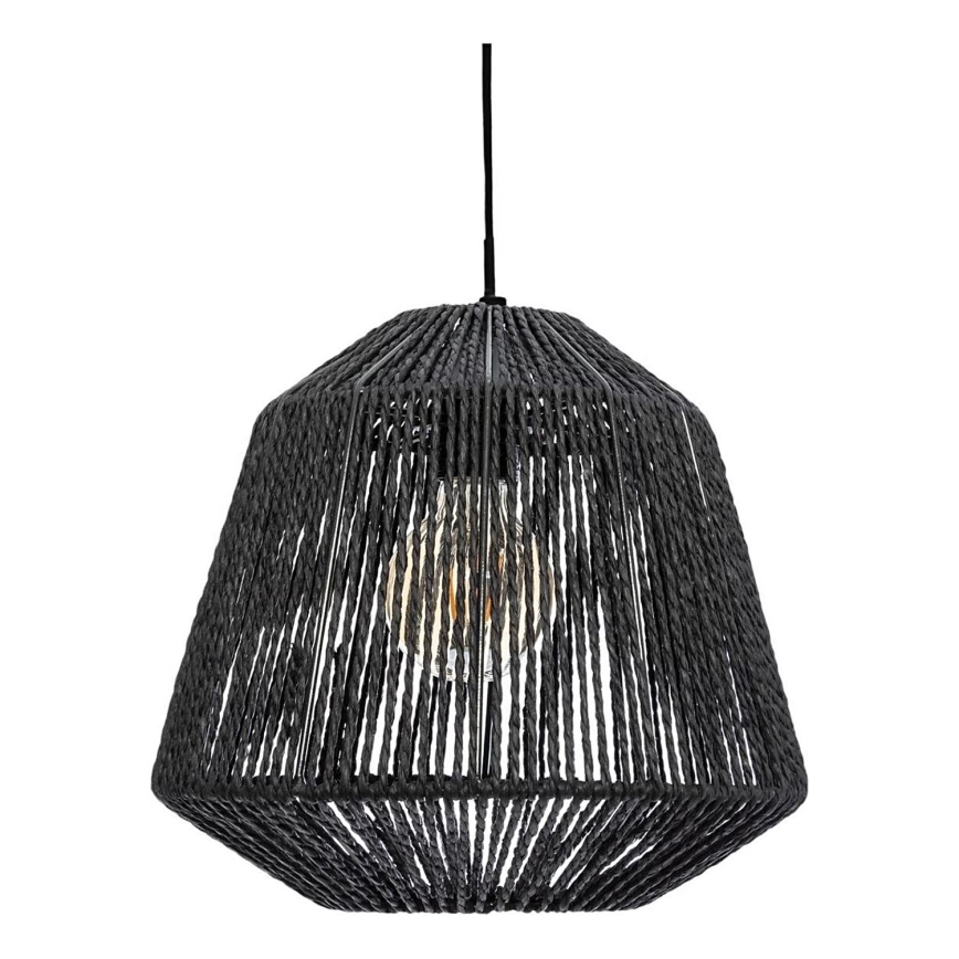 Atmosphera - Suspension filaire JILY 1xE27/40W/230V jute noir