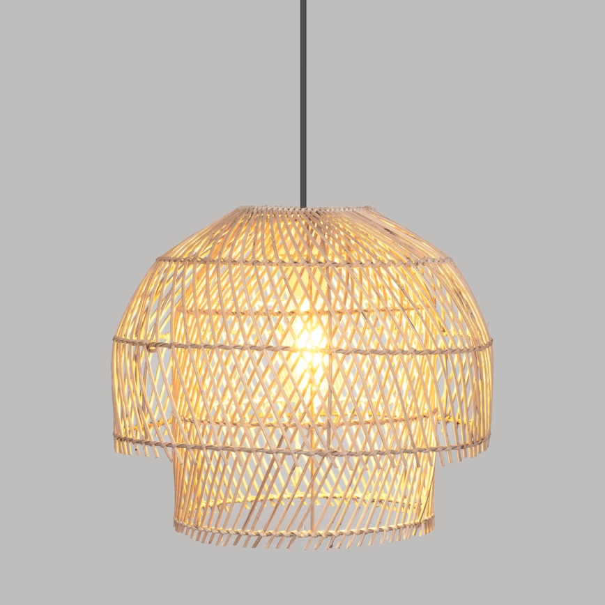 Atmosphera - Suspension filaire KERY 1xE27/40W/230V rotin