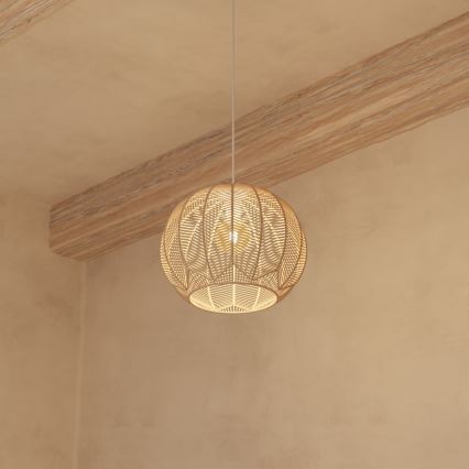 Atmosphera - Suspension filaire KITA 1xE27/40W/230V rotin