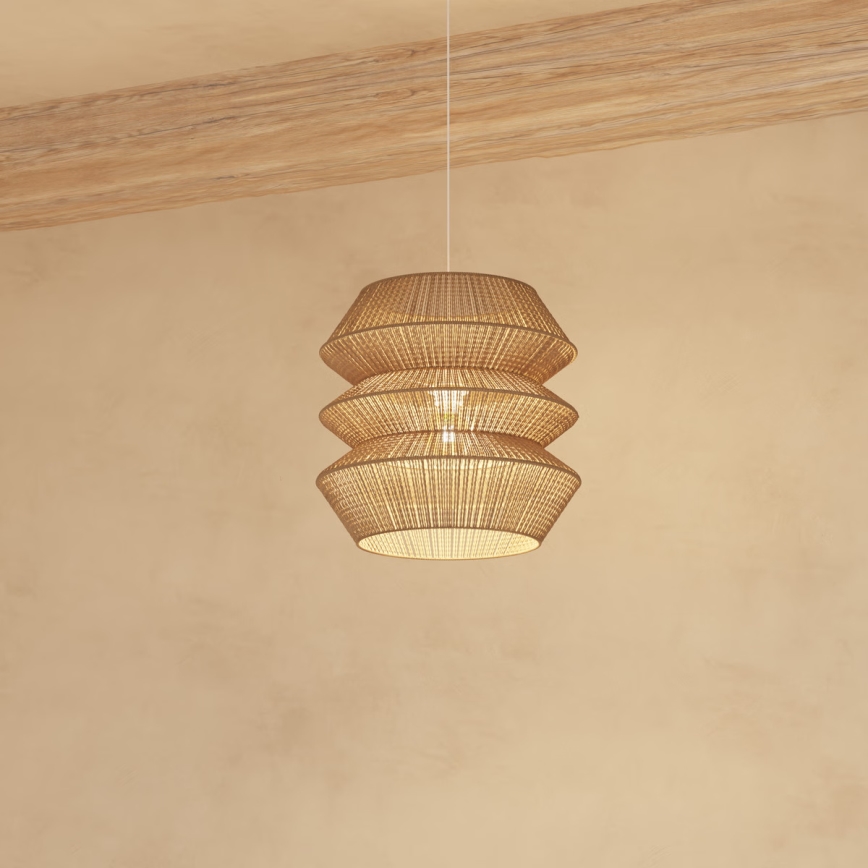 Atmosphera - Suspension filaire LIZA 1xE27/40W/230V jute
