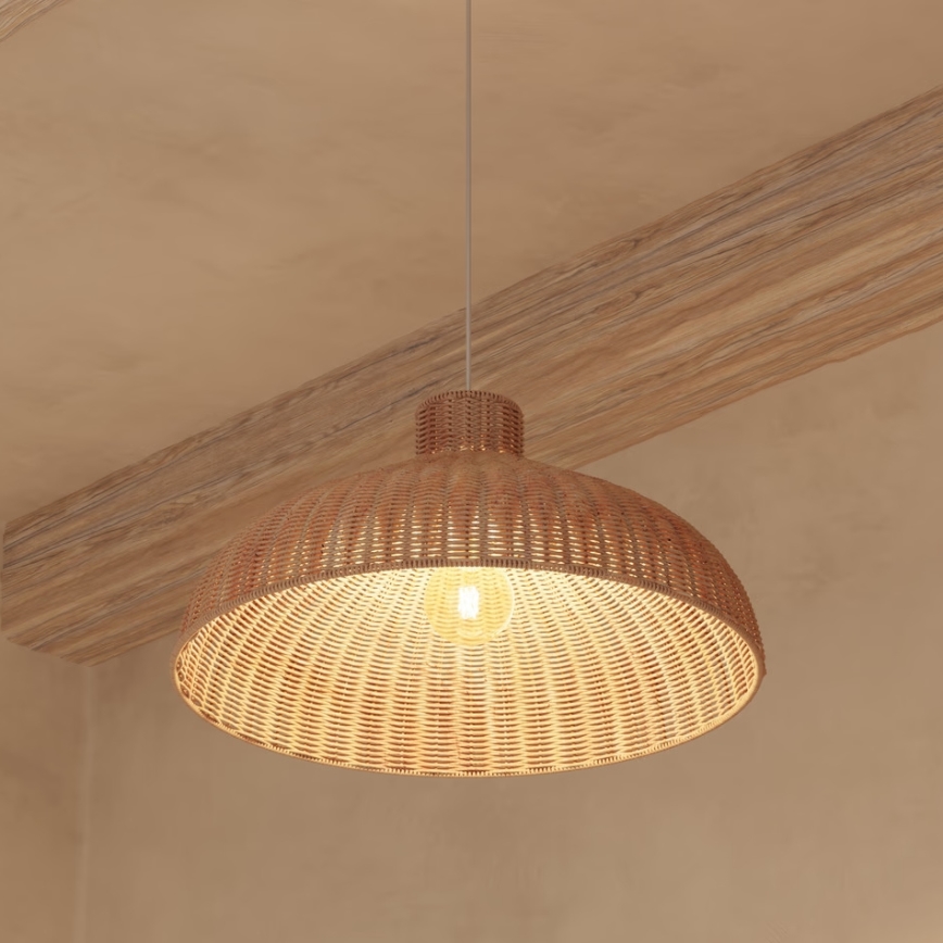 Atmosphera - Suspension filaire ORI 1xE27/40W/230V rotin