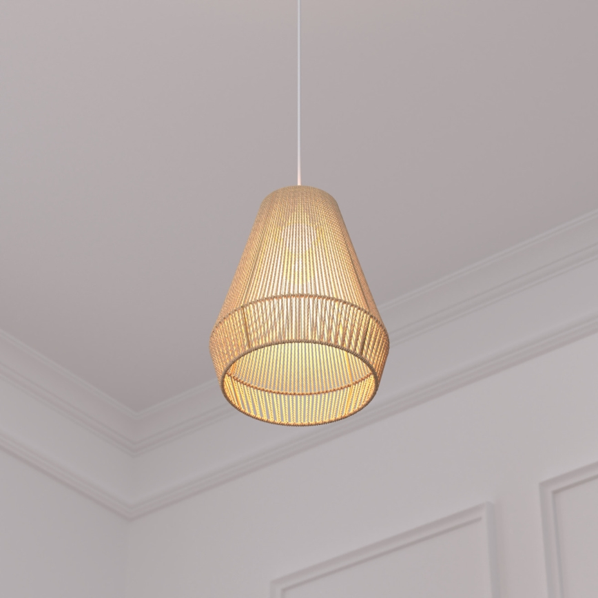 Atmosphera - Suspension filaire PALM 1xE27/40W/230V jute