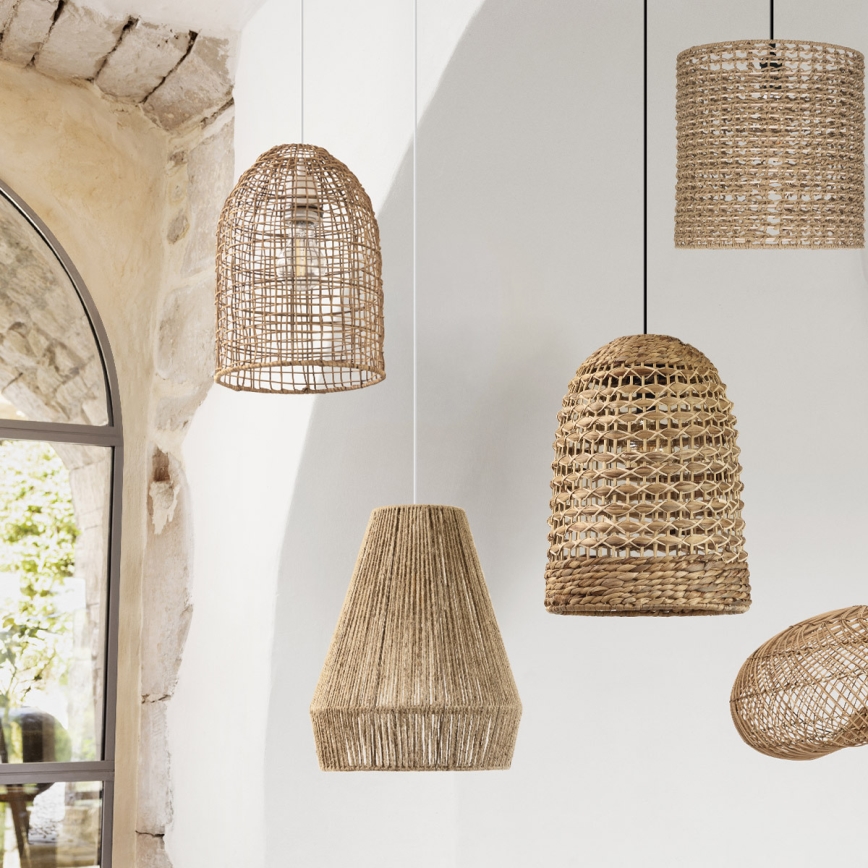 Atmosphera - Suspension filaire PALM 1xE27/40W/230V jute