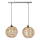 Atmosphera - Suspension filaire RANA 2xE27/40W/230V rotin