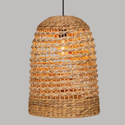 Atmosphera - Suspension filaire SAND 1xE27/40W/230V rotin/jacinthe d'eau