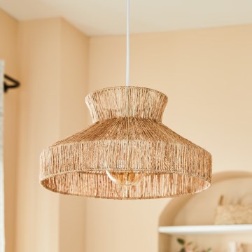 Atmosphera - Suspension filaire ZELIA 1xE27/40W/230V jute