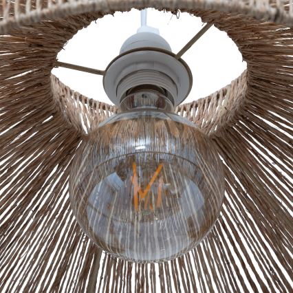 Atmosphera - Suspension filaire ZELIA 1xE27/40W/230V jute