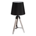 Atmosphera - Tafellamp RUNO 1xE27/25W/230V hout/zwart
