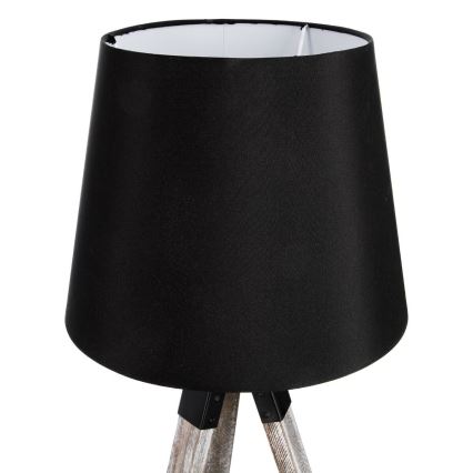 Atmosphera - Tafellamp RUNO 1xE27/25W/230V hout/zwart