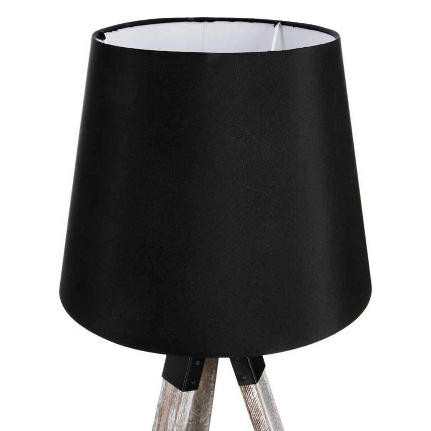 Atmosphera - Tafellamp RUNO 1xE27/25W/230V hout/zwart