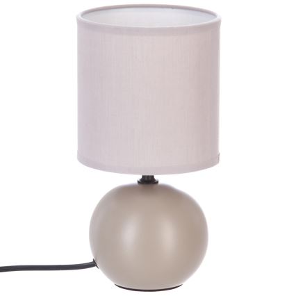 Atmosphera - Tafellamp TIMÉO 1xE14/60W/230V taupe/crème