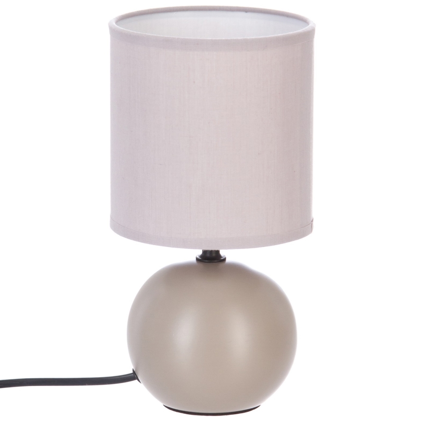 Atmosphera - Tafellamp TIMÉO 1xE14/60W/230V taupe/crème