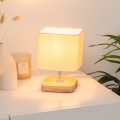 Atmosphera - Tafellamp TOXEY 1xE14/25W/230V grenen/beige