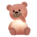 Atmosphera - Veilleuse LED pour enfants TEDDY LED/3xLR44 rose