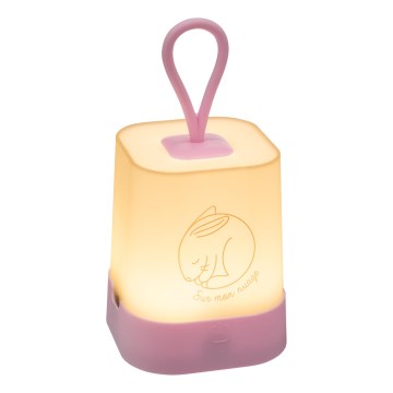 Atmosphera - Veilleuse tactile rechargeable pour enfants RABBIT LED/3,7V 1200 mAh rose
