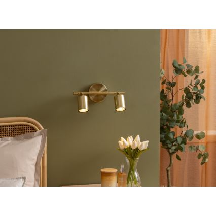 Atmosphera - Verlichtingsarmatuur VICO 2xGU10/25W/230V goud