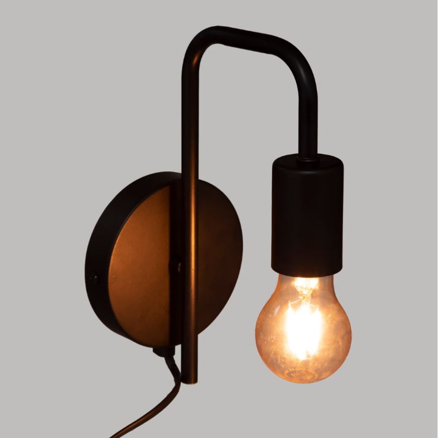 Atmosphera - Wandlamp KELI 1xE27/40W/230V zwart