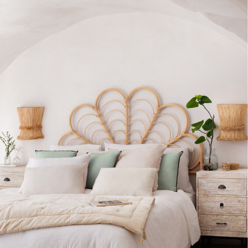 Atmosphera - Wandlamp LOA 1xE27/40W/230V raffia bast