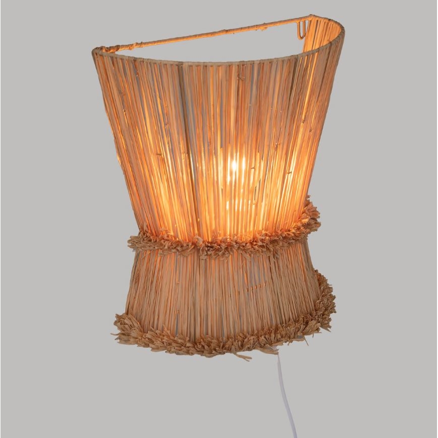 Atmosphera - Wandlamp LOA 1xE27/40W/230V raffia bast
