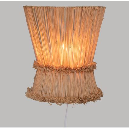 Atmosphera - Wandlamp LOA 1xE27/40W/230V raffia bast