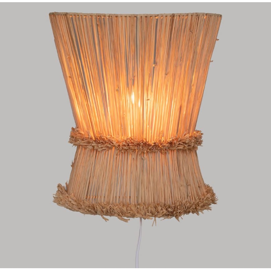 Atmosphera - Wandlamp LOA 1xE27/40W/230V raffia bast