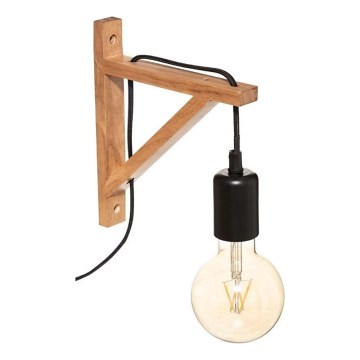 Atmosphera - Wandlamp WILD 1xE27/25W/230V grenen