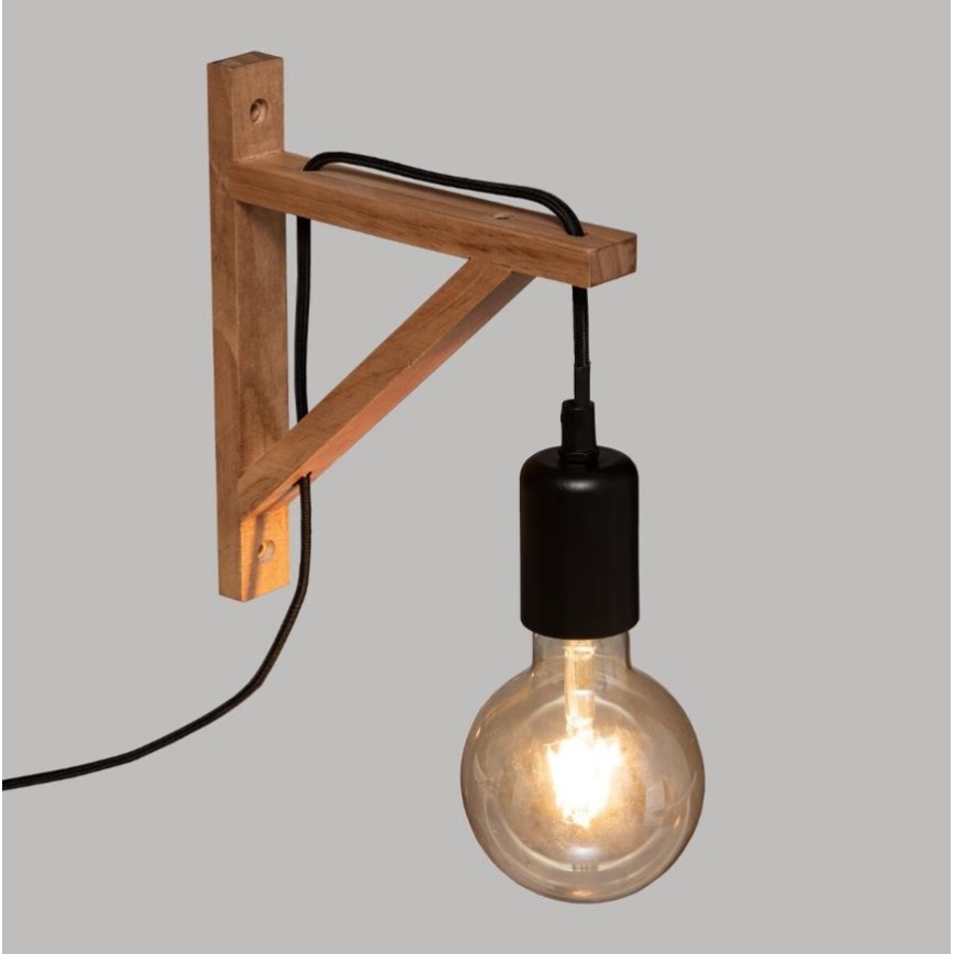 Atmosphera - Wandlamp WILD 1xE27/25W/230V grenen