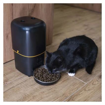 Automatische voerdispenser 4 l/5V/3xD zwart Wi-Fi